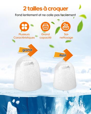 Smart Ice Maker Machine with WiFi Control - 15KG Daily Capacity, Fast Ice Production (9 Cubes in 6 Minutes), Self-Cleaning, 2 Ice Sizes for Kitchen, Office, Bar, Party, RV (White)