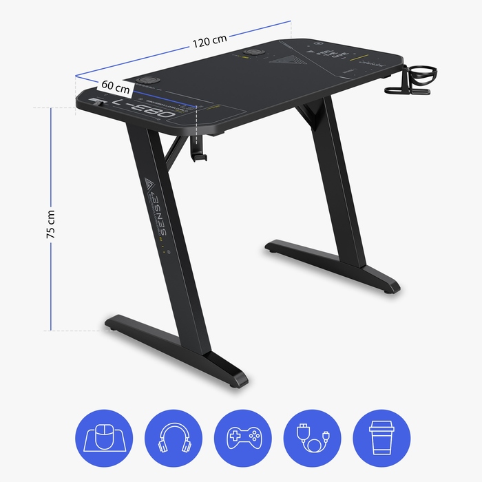 Ігровий стіл Sense7, 120 x 75 x 60 см