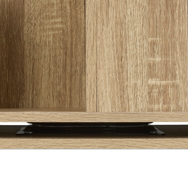 Relaxdays Bookshelf, Square, Wood-Look