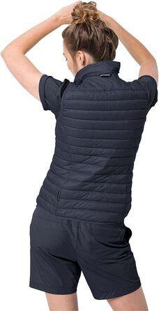 Жилет Jack Wolfskin W VEST для жінок, вітронепроникний, степ, колір Night Blue, розмір M