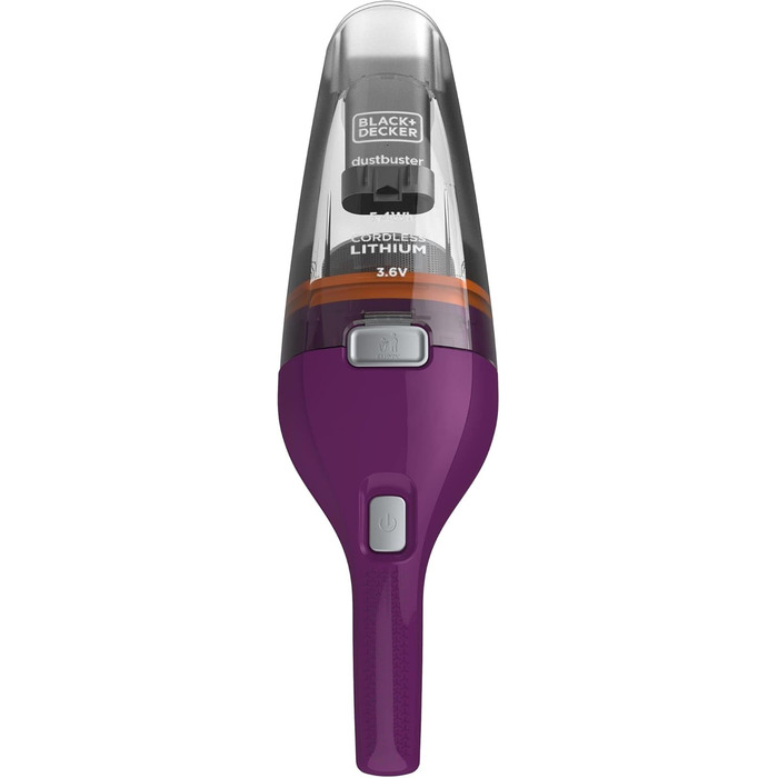 Ручний акумуляторний пилосос BLACK+DECKER Dustbuster 3.6V NVC115JL-QW білий (баклажан)