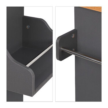 Relaxdays Kitchen Cart with Work Surface