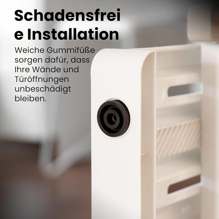 Захисний бар'єр для тварин Iris Ohyama PBR-600, пластиковий, без свердління, білий/кремовий, L64 x B61 x H5 см