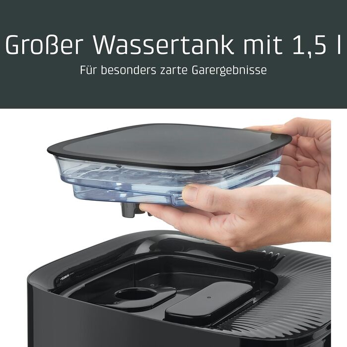CASO AirFry & Steam 700 — аерофритюрниця та пароварка, 7 л, хрустка скоринка без олії, великий кошик, для здорового приготування страв