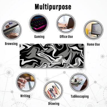 Ігрова мишка Pad Ovenbird з картою, XL, 80 x 30 см, чорний