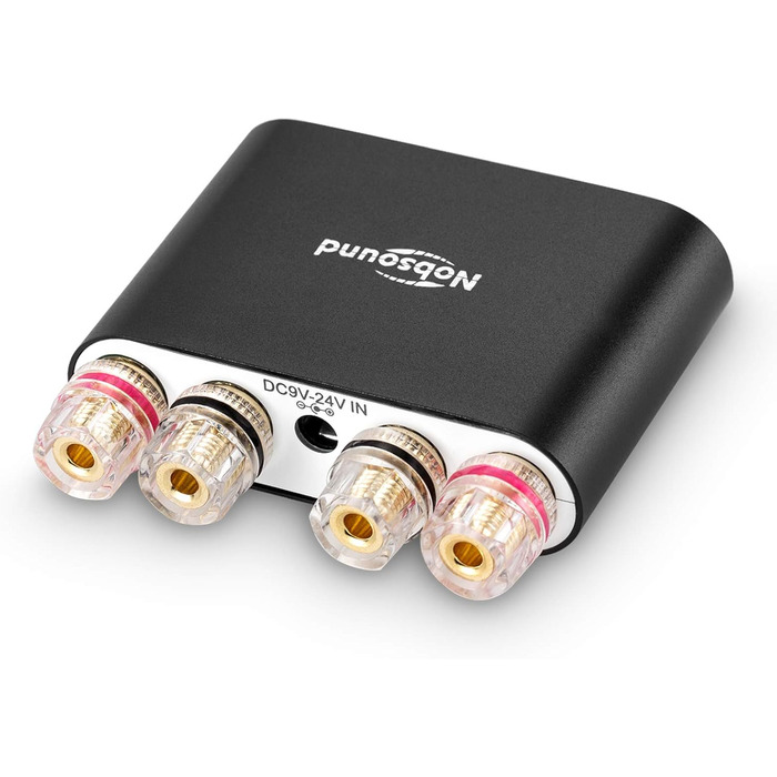 Nobsound NS-10G PRO стерео підсилювач Hi-Fi DSP 2x100Вт, Bluetooth 5.0, 2-канальний міні аудіо підсилювач для домашніх колонок, цифровий, чорний, з блоком живлення