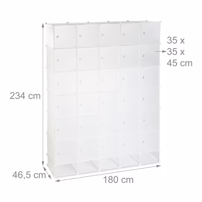 Relaxdays XXL Modular Clothes Rack