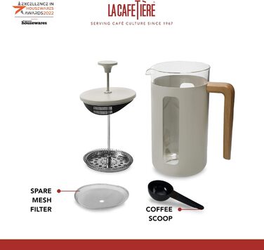 Френч-прес La Cafetière Pisa із нержавіючої сталі, на 3 чашки, зелений, у подарунковій коробці