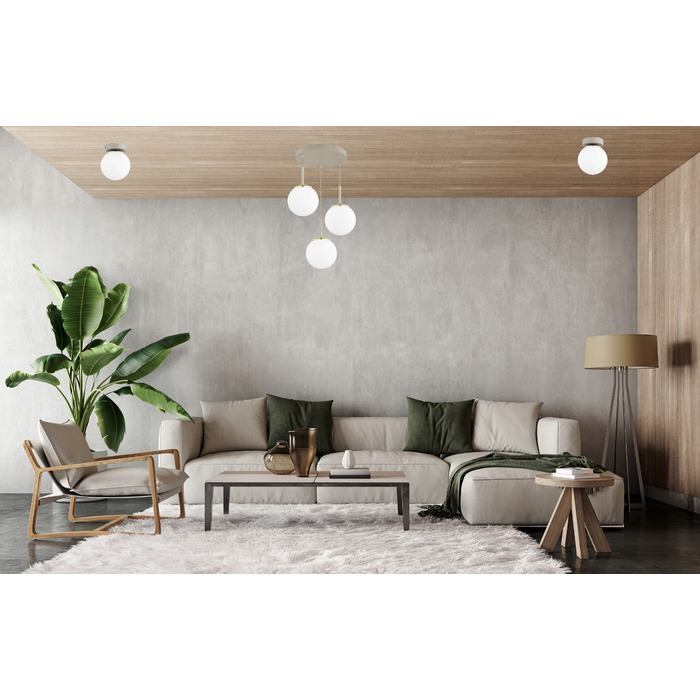 Підвісна люстра Elko-Lighting Milo Ecru — 3 точки освітлення, цоколь E27