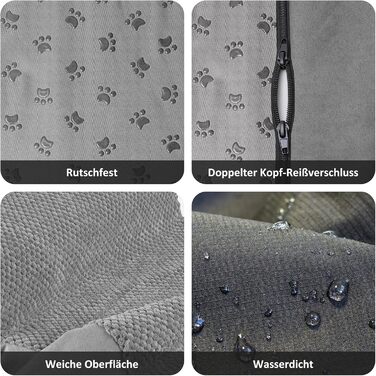 Сходинки для собак Zvonema - 3 сходинки, сірі, 60x40x40 см