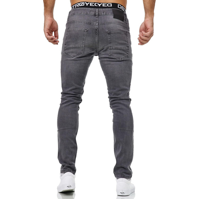 Чоловічі джинси Merish Slim Fit Stretch Denim 1512 сірі, 33W/32L