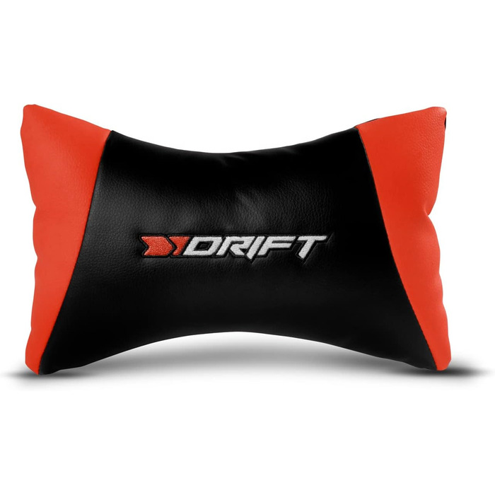 Ігрове крісло DRIFT DR175RED, екошкіра, 2D підлокітники, клас 4, чорний/червоний