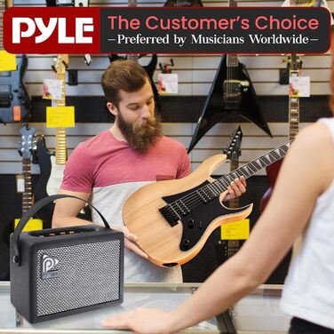 Електрогітара Pyle Prog Rock EG Series з підсилювачем, 39 дюймів (99.1 см), Dual Humbucker, палісандровий гриф, корпус з палісандра, комплект аксесуарів