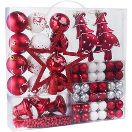 Новорічні кулі Рожево-золоті, 100 шт., діаметром 3, 4 та 6 см, набір прикрас для ялинки, пластикові, для різдвяного декору