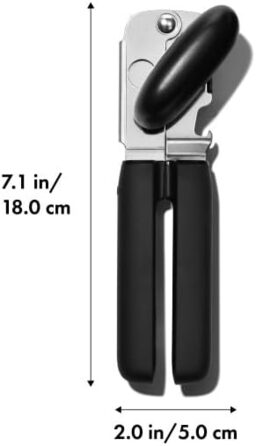 Відкривачка для банок та кришок OXO Good Grips з м'якою ручкою
