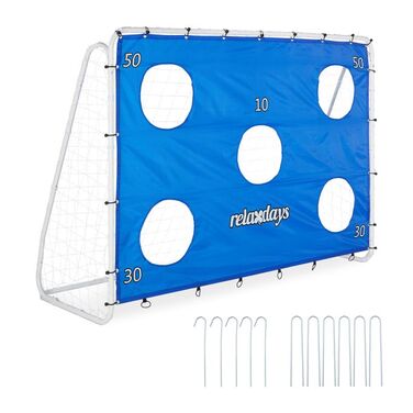 Relaxdays Large Football Goal with Goal Net