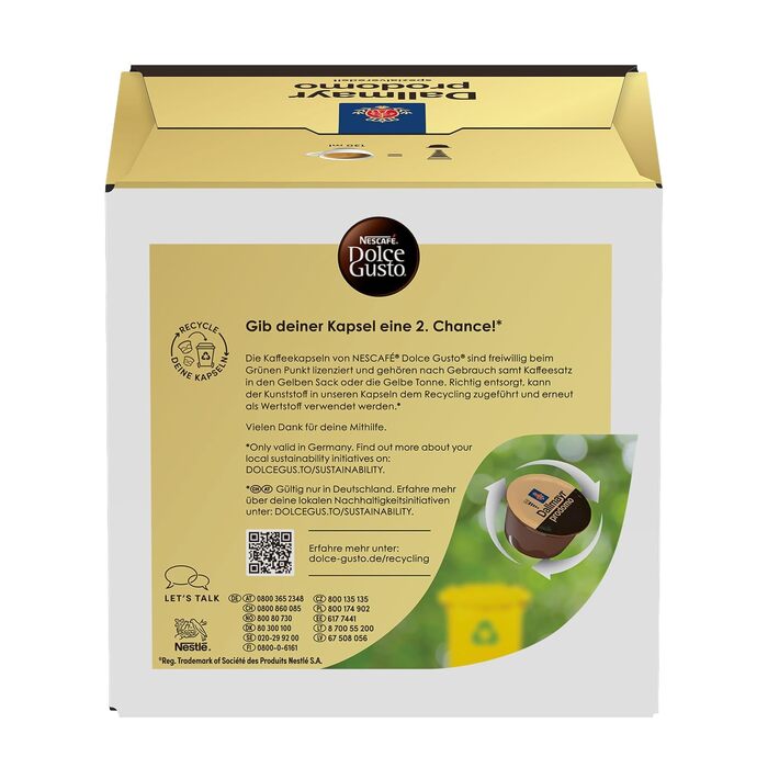 Кавові капсули Nescafé Dolce Gusto Dallmayr Prodomo, 16 шт (набір 3 упаковки)
