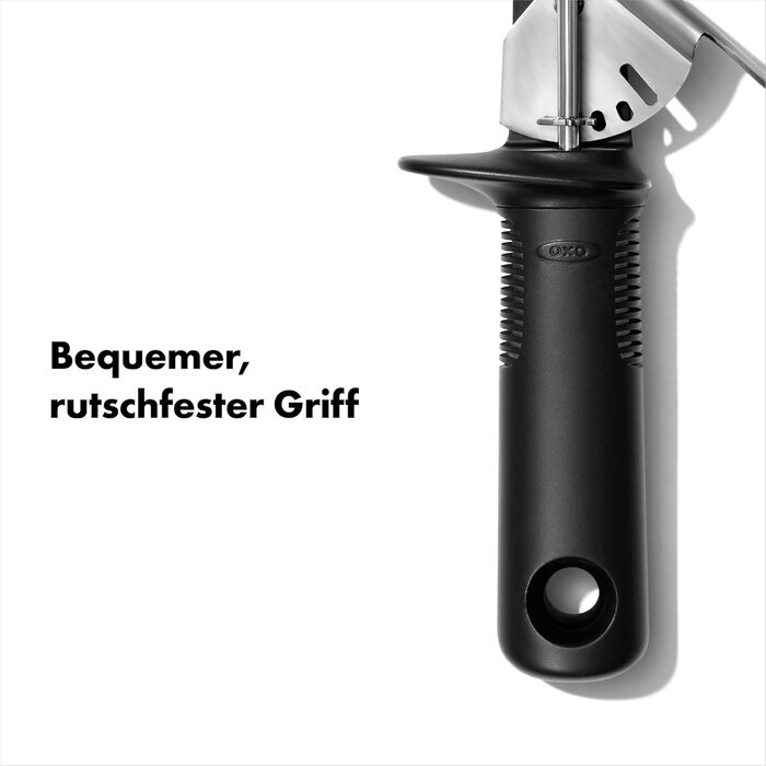 OXO Good Grips Ергономічна ложка для морозива з виштовхувачем – нержавіюча сталь – 11,7 x 26,7 см, чорний тригер