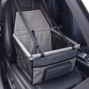 Автокрісло для тварин Haustier: зручний та безпечний чохол для собак та котів (сірий)