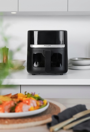 Аерофритюрниця Mozano 5л, потужна безнамастильна фритюрниця 1500 Вт