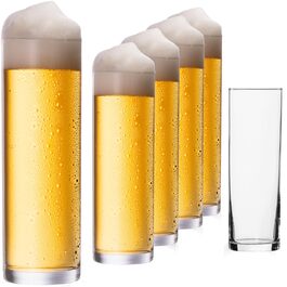 Набір склянок Kölsch Imperial 6 шт по 200 мл для пива Кельш, скляні, для мийки в посудомийній машині
