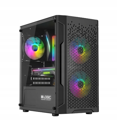 Корпус для комп'ютера Logic Concept Aramis AGRB Mini Tower, чорний