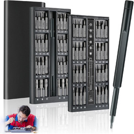 Електрична викрутка 63 в 1 для Macbook, iPhone, PS4/PS5, годинників та окулярів. Набір прецизійних викруток з бітами Torx T5-T9, P5, Y00 та ін.