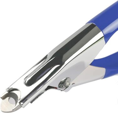 Професійні ножиці для стрижки кігтів собак та котів з пилочкою, нержавіюча сталь, блакитні