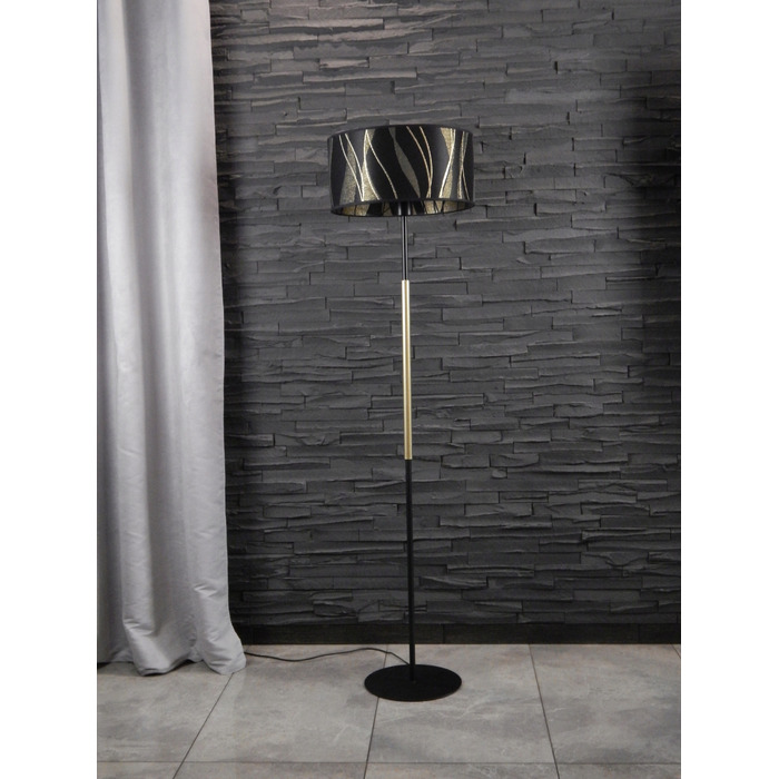 Підлогова лампа Adex E27 60 Вт, чорна, багатоколірна, жовта