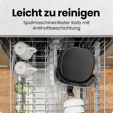 Фритюрниця Chefman 5.7L з Hi-Fry технологією, чорна: швидка, компактна, з антипригарним покриттям та сенсорним керуванням