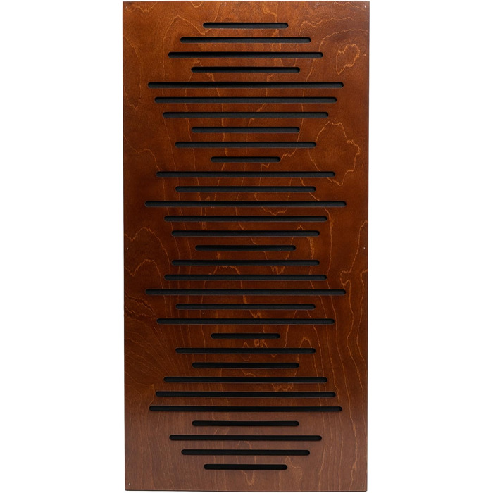 Акустичні панелі Bluetone WaveFuser PRO для звукоізоляції та шумопоглинання, декоративний диффузор для стін у студію, офіс та дім (100x50x7 см, горіх)