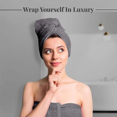 Набір рушників Tens Towels з 100% бавовни, 8 предметів: 2 великі банні рушники, 2 рушники для рук та 4 серветки, гігроскопічні та швидкосохнучі, колір зелений