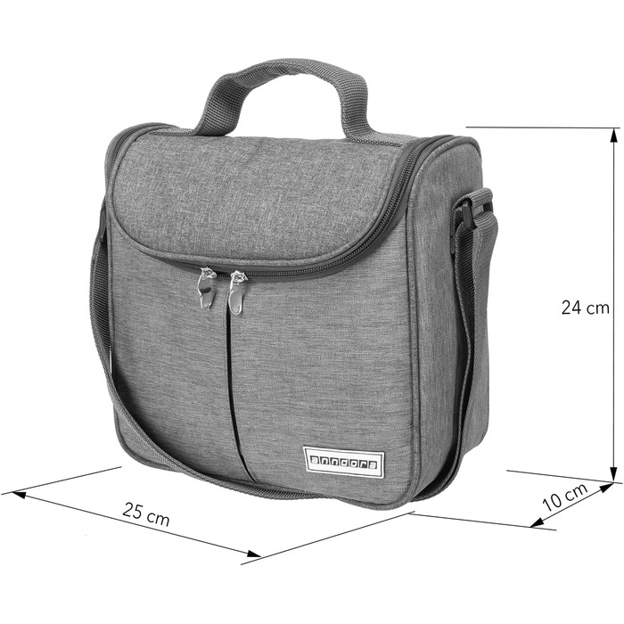 Anndora Cooler Bag Light Grey - Model Selection (04 Liter - Light Grey Melange)