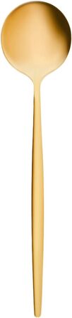 Karaca Orion Matte Gold 30-Piece Flatware Set for 6 People - Flatware, Knives, Forks, Dessert Forks, Stainless Steel, Dining Flatware, Tableware Set - Healthy and Hygienic, Modern Design