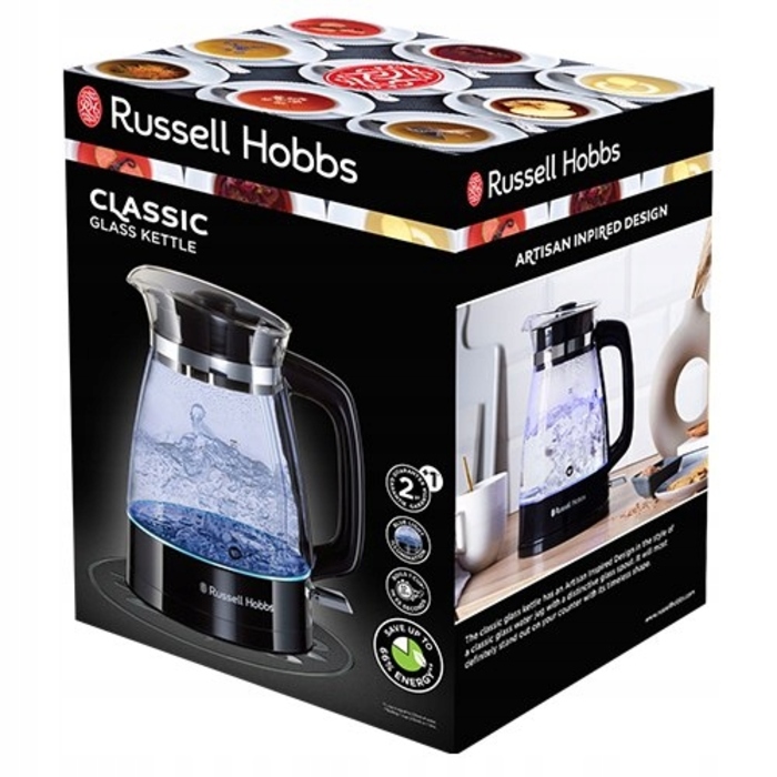 Електричний чайник Russell Hobbs 26080-70, 2400 Вт, 1,7 л, чорний