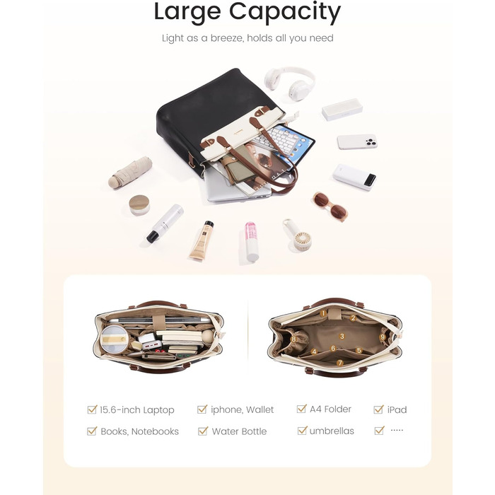 Сумка жіноча LOVEVOOK середнього розміру 15.6