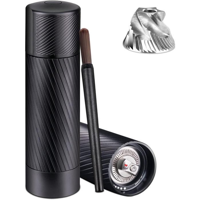 Homnoble Professional Pepper Grinder - High-Performance Metal Pepper Grinder, Manual Pepper Grinder with Adjustable Coarseness and Stainless Steel Blade
