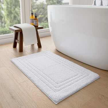 Килимок для ванної кімнати DEXI 50 x 80 см, м'який, неслизький, пральний, білий