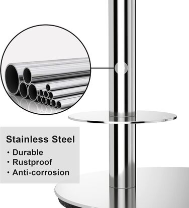 Підставка для туалетного паперу, сталева, для 3 рулонів, аксесуар для ванної кімнати