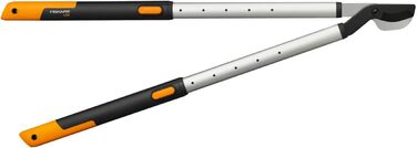 Секатор телескопічний Fiskars SmartFit L86 для свіжої деревини, антипригарне покриття, загартована сталь, довжина ручки 66-90 см, чорний/помаранчевий, 1013564