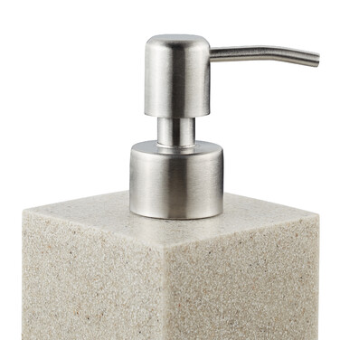 Relaxdays Stainless Steel Soap Dispenser, Rectangular