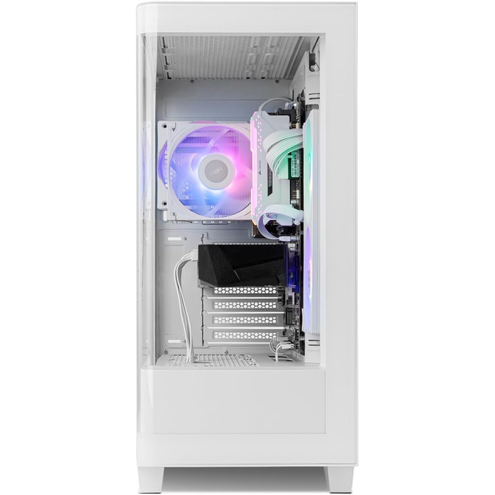 Корпус для ПК NOX Xtreme Products HUMMER ETHER WH – ATX/Micro-ATX/ITX Midi Tower з сітчастою передньою та верхньою панелями, скляними бічними панелями, 3 вентиляторами 140 мм, підтримка до 10 вентиляторів, USB-C/USB 3.0, білий