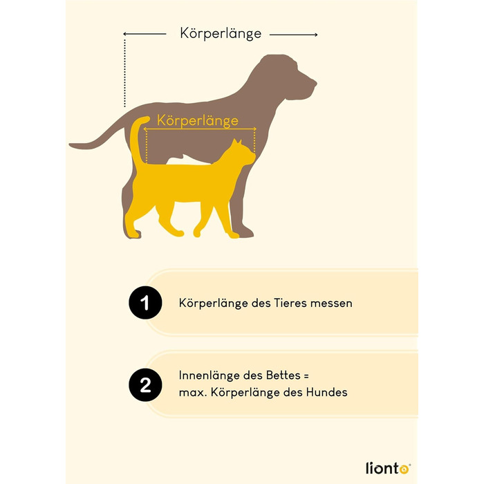 Килимок для собак Lionto з двостороннім подушкою та неслизьким дном, міцний лежак для домашніх тварин з глибоким входом для собак та котів будь-якого віку, 60x48 см, м'який лежак для собак, чорний/сірий, розмір 60 x 48 x 18 см