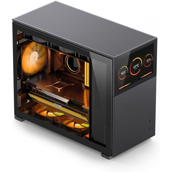 Корпус Jonsbo D31 для ПК mATX з загартованим склом, чорний