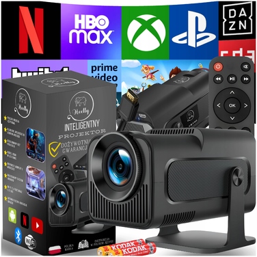 LED-проектор Heelly, 1280x720, Wi-Fi, чорний, з підтримкою USB