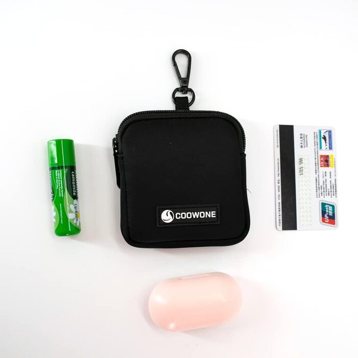 Сумка для ласощів для собак COOWONE, водонепроникна, з інтегрованим диспенсером для відходів, регульована через плече (Чорна)