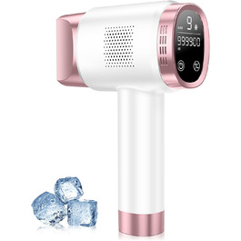 Пристрій для епіляції Rose з охолодженням, 9 рівнів, 600 нм світло, для жінок та чоловіків, для обличчя, бікіні-зони та тіла