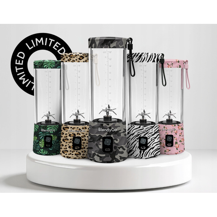 Портативний стакановий блендер BlendyGo 3, міксер 250 Вт, рожевий (ідеальний подарунок)