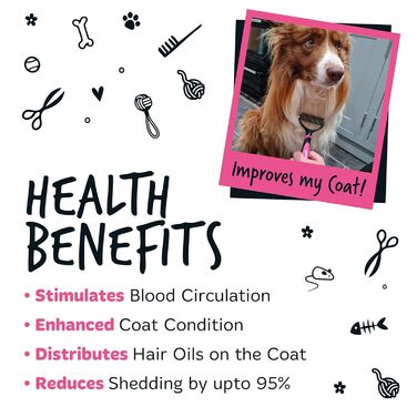 Bugalugs Щітка для грумінгу домашніх тварин: двосторонній вичісування та видалення підшерстка, для собак та котів