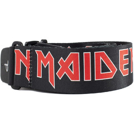 Гітарний ремінь Perris Leathers Iron Maiden з високоякісним зображенням, чорний / чорний